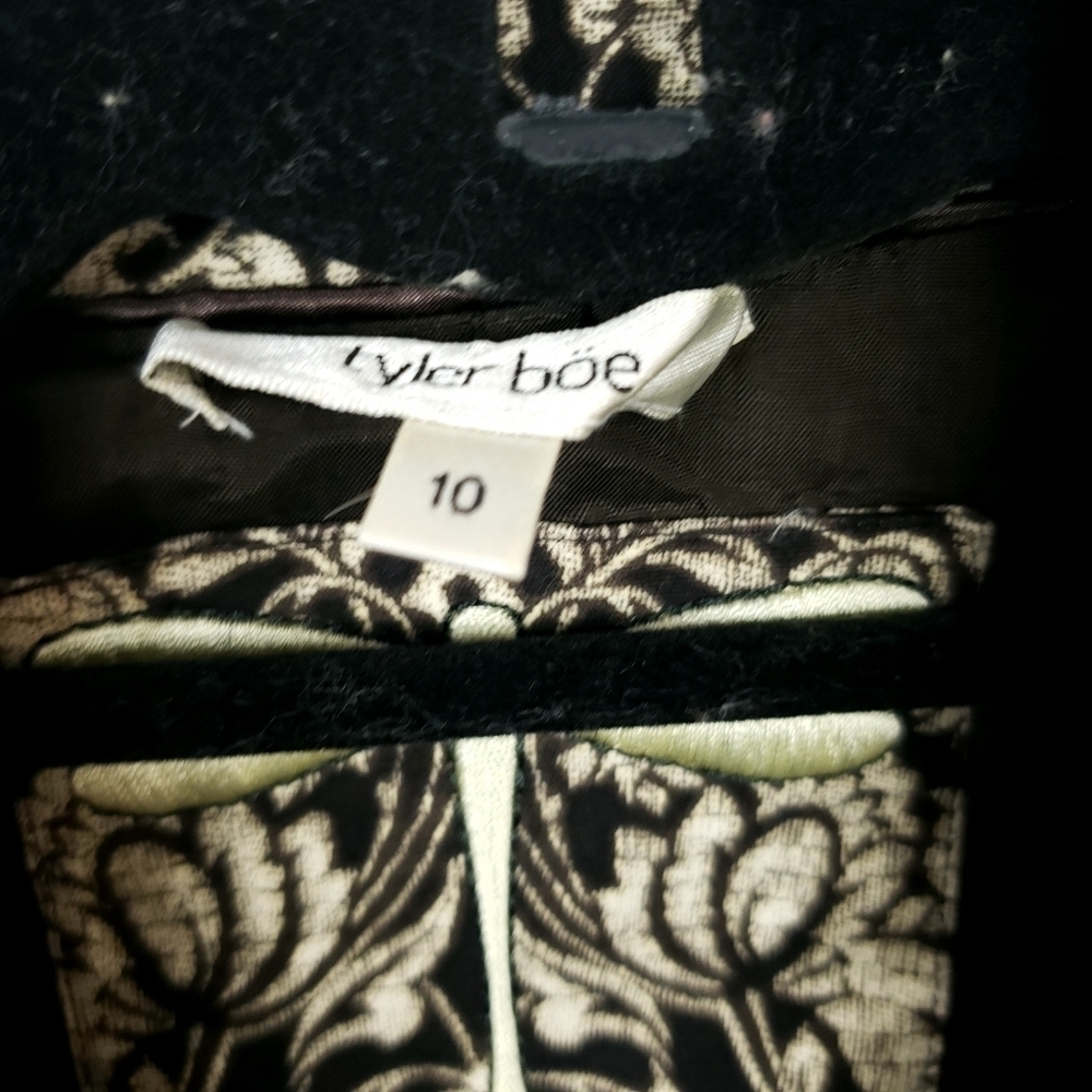 Tyler Boe tunic length Bali inspired print coat size 10 - Picture 12 of 12